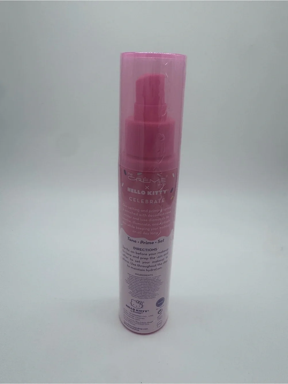 The Crème Shop x Hello Kitty Pink Setting & Priming Spray - Rosewater